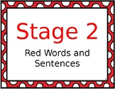 Stage 2 Red Words + Editable Sentences