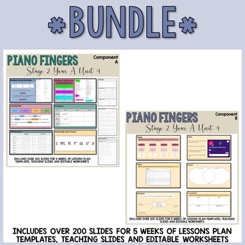 Preview of Stage 2 | Unit 4 'Piano Fingers' | *BUNDLE*