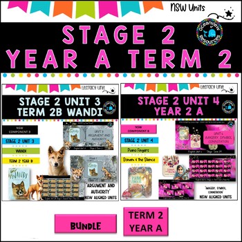 Preview of Stage 2  bundle Term 2A NSW Aligned, WANDI, Piano Fingers and Sonam Component B