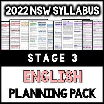Preview of Stage 3 - 2023 NSW Syllabus - English Planning Pack - Year 5 and Year 6