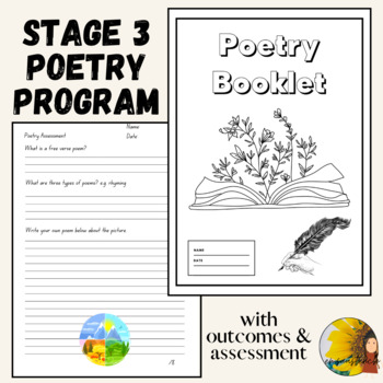 Preview of Stage 3 English Poetry Program and Booklet with Assessment & NSW Outcomes