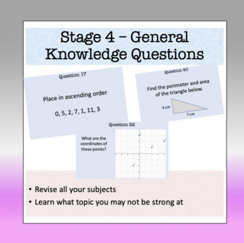 Preview of Stage 4 Skill Math Task Cards - 60 Questions