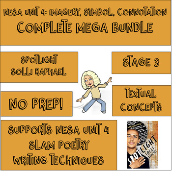 Preview of Stage 3 MEGA Bundle - Unit 4 NESA Resources - Spotlight - Poetry Writing