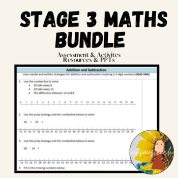 Preview of Stage 3 Mathematics Bundle - Assessment, Activities, Lessons