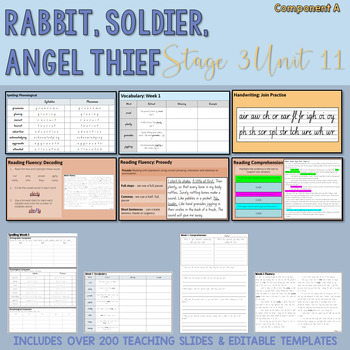 Preview of Stage 3 | Unit 11 'Rabbit, Soldier, Angel, Thief' | Component A *Google Slides*