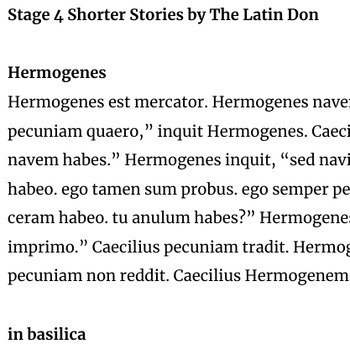 Preview of Stage 4 Abridged Stories by The Latin Don