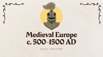 Preview of Stage 4 - Medieval Europe Google Slides (15 Lesson Sequence)