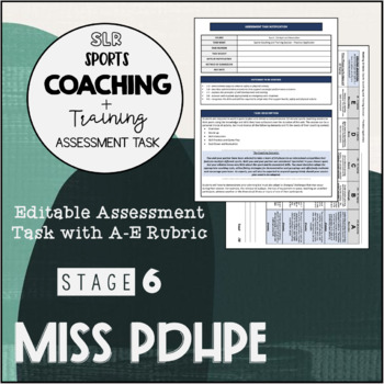 Preview of Stage 6 SLR Sports Coaching and Training - Authentic Assessment Task