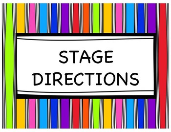 Preview of Stage Direction Posters