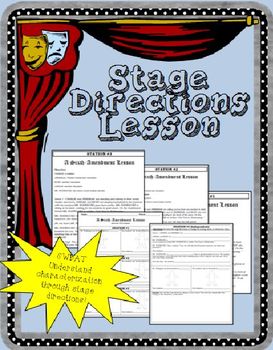 Preview of Characterization and Stage Directions Lesson