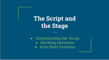 Preview of Stage Directions and Actor Body Positions