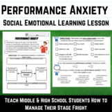 Stage Fright and Performance Anxiety Worksheets Chorus Sub