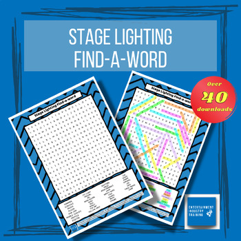 Preview of Stage Lighting Find a Word