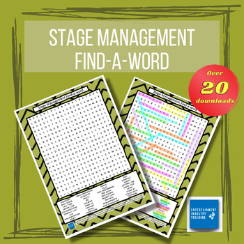 Preview of Stage Management Find a Word
