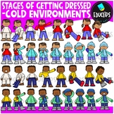 Stages of Dressing - Cold Environments Clip Art Set {Educl