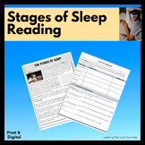 Stages of Sleep Reading w/ Questions: Multiple Formats- RE