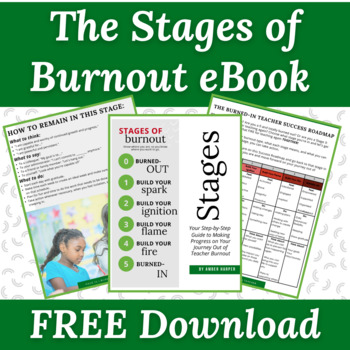 Preview of Stages of Teacher Burnout eBook