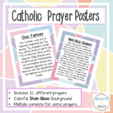 Catholic Prayer Posters- Colorful Stain Glass