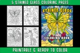 Stained Glass Coloring Book