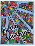 Stained Glass Coloring Page for Fun - Be the Sunshine