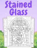 Stained Glass Coloring Pages (PDF Printables)