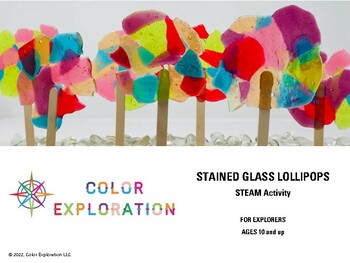 Preview of Stained Glass Lollipops STEAM Activity