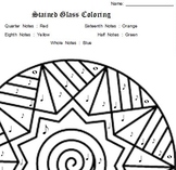 Stained Glass Note Identification Coloring