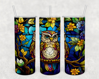 Stained glass Tumbler Wrap Bundle. Tumbler Wrap Sublimation.