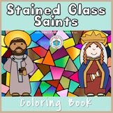 Saints Coloring Pages in Stained Glass