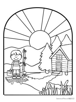 house window coloring pages