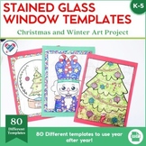 Stained Glass Window Art Project for Christmas or Winter