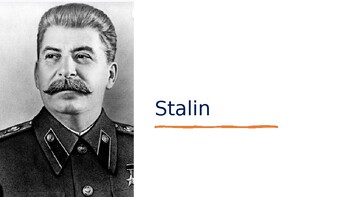 Preview of Stalin - Biography with Questions Presentation