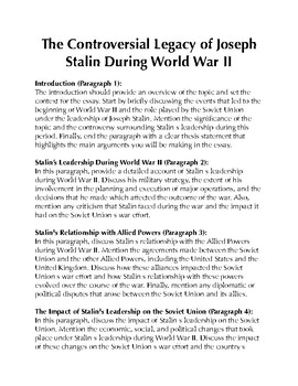 stalin essay grade 11 pdf