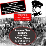 Stalin's Five-Year Plans & Collective Farms Document Analy