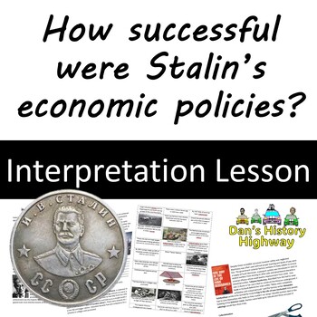 Preview of Stalin's Five Year Plans & Collectivisation - 6-page lesson (notes, card sort)