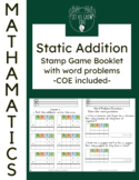 Stamp Game - Static Addition Equations + Word Problems - C