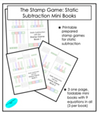 Stamp Game Static Subtraction Mini Book Set: Montessori Di