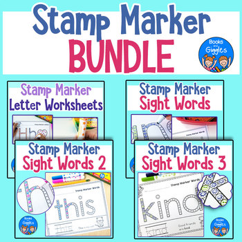 Preview of Stamp Marker Worksheets BUNDLE