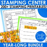 Stamping Center - Math and Literacy No Prep Monthly Activi