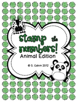 Number stamps Animals