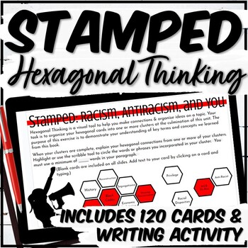 Preview of Stamped: Racism, Antiracism, and You Hexagonal Thinking Activity