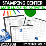 Stamping Center No Prep Math Center Activities and Workshe