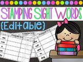 Stamping Sight Words Center