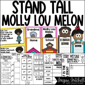 Preview of Stand Tall Molly Lou Melon Activities Book Companion Reading Comprehension