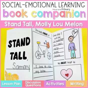 Preview of Stand Tall Molly Lou Melon Book Companion Lesson & Self-Esteem Activities
