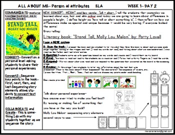 Stand Tall Molly Lou Melon Literacy And Math Lessons Freebie Tpt