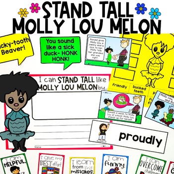 Preview of Stand Tall Molly Lou Melon Read Aloud - Back to School Activities