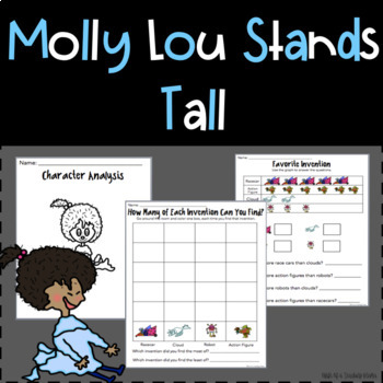 Preview of Stand Tall, Molly Lou Melon Reading, Writing, Math & Crafts