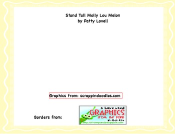 Preview of Stand Tall Molly Lou Melon, vocabulary & CCSS opinion writing flipchart