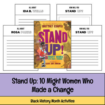 Preview of Stand Up: 10 Might Women Who Made a Change Book Companion - Black History Month